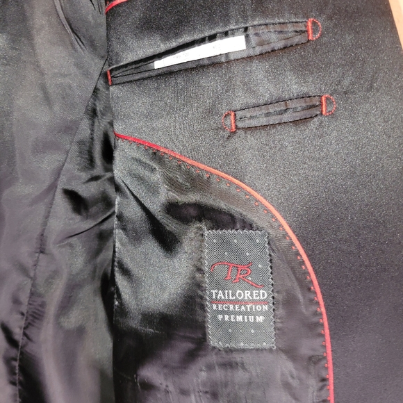 Tailored Recreation Premium Red Suede Sports Blazer sz Large/42 - Picture 2 of 5